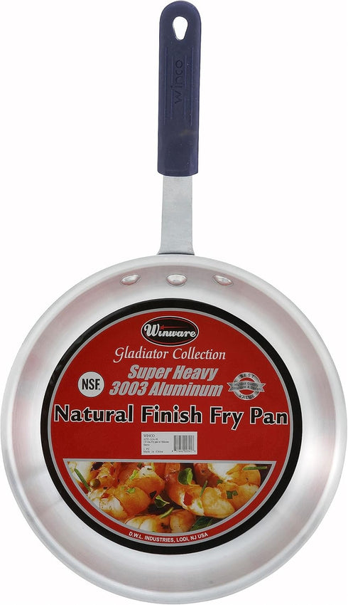 Winware 8 Inch Aluminum Fry Pan with Silicone Sleeve by Winco