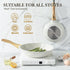 SENSARTE 8-Inch Nonstick Ceramic Frying Pan Skillet, Healthy Non Toxic Egg Pan, Induction Compatible with Heat