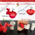 (24 Pack), Chicken Water Cups for PVC with Tee Automatic Chicken Waterer Kit for Poultry, DIY PVC Water Feeder