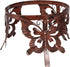 10 12 inch 5.5" Lily's Home Metal Gazing Ball Stand for or Metal and Glass Garden Gazing Globes. Tall (Butterfly)