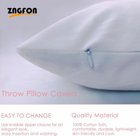 ZNGFON Boho Baby Nursery Decor - Rainbow Throw Pillow Covers, Inspirational Gifts for Girls & Toddlers