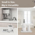 Small 7.7" Silicone Countertop Tray - Kitchen Sink Tray for Soap Bottles, Key Trinket Ring, Shatterproof Flexible Design