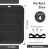 Silicone Trivets for Hot Pots and Pans (4 Pack), Heat Resistant Mats for Kitchen, 9 x 12 inch