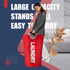 Caroeas 125L Laundry Basket, Large Collapsible Hamper with Padded Handles, Free Standing Easy Storage (Red, 125L)