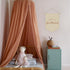 XYDEG 15x11in Girl Nursery Decor, Long Live Girlhood Linen Canvas Banner, Neutral Striped Wall Hanging Pennant Flag