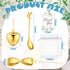 Yiyiring 25 Sets Bridal Shower Tea Party Favor for Guest Leaf Tea Spoon Heart Shape Infuser Ball for Loose with Thank