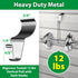 Vinyl Siding Hooks, Heavy-Duty Stainless Steel Hangers, Low Profile Siding Clips for Hanging Wreaths (Silver, 10 Pack)