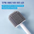 2 Pack SetFloor HONOVA Silicone Toilet Bowl Brush with Ventilated Holder, Toilet Brush and Holder Standing & Wall
