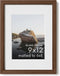 HAUS AND HUES 9x12 Picture Frame with Real Glass and Walnut American