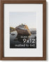 HAUS AND HUES 9x12 Picture Frame with Real Glass and Walnut American