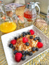 8 Oz CLEVLI Glass Honey Dispenser No Drips, No Trails Honey Container with Stand Easy to Clean Honey Pot Honey Jar