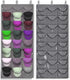 Premium Hat Rack Organizer for Wall or Door, 24 Clear Deep Pockets for Caps, Hooks Included