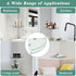 Boocalny 2 Pack 9.25x9.25x0.24 Glass Corner Shelf, Corner Shower Shelf with Stainless Steel Rails, Tempered Glass