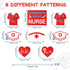 8Pcs 16Pcs Whaline Nurse Graduation Yard Signs with Stakes Grad Cap Nurse Cap Lawn Sign Waterproof Congrats Grad Lawn