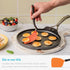 Dreamfarm Mini Chopula 3-In-1 Kitchen Spatula, Super Flexible Sit-Up Flipping, Chopping, & Serving, Classic Blue