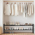 12 Closet, 2 STORAGE MANIAC Long Expandable Shoe Rack, Pairs Metal Wide Stackable Shoe Rack, Adjustable Shoes Shelf