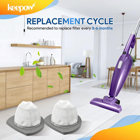 KEEPOW Replacement Filters for Bissell Featherweight Stick Vacuum 2033, 20331, 20333, 20336, 20339, 2033M (4-Pack)