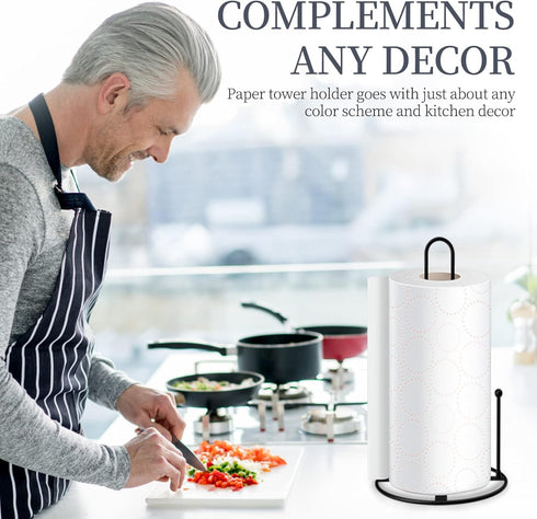 2 Pack Paper Towel Holder-Paper Towel Holder Countertop,Standing Paper Towel Holders