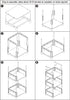 3 FIDUCIAL HOME Tiers Small Bookshelf Book Shelf White Kids Bookcase Mini Short Book Rack Storage Organizer Easy