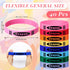 Yunlly 40 Pcs Crayon Silicone Bracelet Bulk for Kids Back to School Party Favors Classroom Crayon Theme Rubber