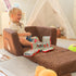 2-in-1 ALIMORDEN Toddler Couch Foldable Cuddly Chair, Soft Foam Chair Lightweight for Boys & Girls, Playroom or Living