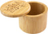 Totally Bamboo Salt Cellar Bamboo Storage Box, 6 Ounce Capacity, "Take Life with a Grain of Salt" Engraved Lid