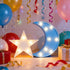 QiaoFei Decorative Moon-Star Night Light,Cute LED Nursery Night Lamp Gift-Marquee Moon-Star Sign for Birthday