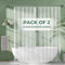AmazerBath Shower Curtain Liner 2 Pack, 72 x 78 Inches, PEVA Plastic with 12 Rustproof Grommet