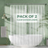 AmazerBath Shower Curtain Liner 2 Pack, 72 x 78 Inches, PEVA Plastic with 12 Rustproof Grommet