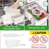 shopwithgreen Fruit Storage Containers with Lid and Handle, 4 Removable Colanders for Fridge, Portable Food Box