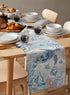 Lsrtoss 48 Inches Summer 13" 48" Coastal Sea Turtle Table Runner Long Farmhouse Dress Scarves, Nautical Beach Starfish