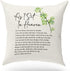 KongMoTree Bible Verse Throw Pillow Cover, As I Sit in Heaven Scripture Art for Living Room Decoration, 18x18 Inches