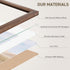 5x7 Set 4 4x6 Venusmiles Picture Frame of Natural Solid Walnut Photo Frames with Removable Mat Wall Hanging Large