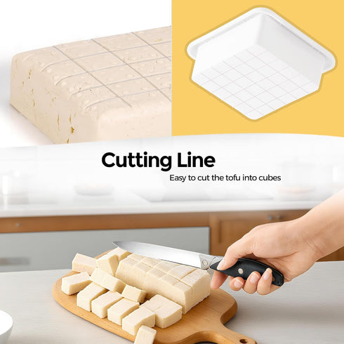 MANBA Tofu Press - Tofu Press Dishwasher Safe for Easily Pressing Out Water from Organic Silken Soft Tofu and Extra