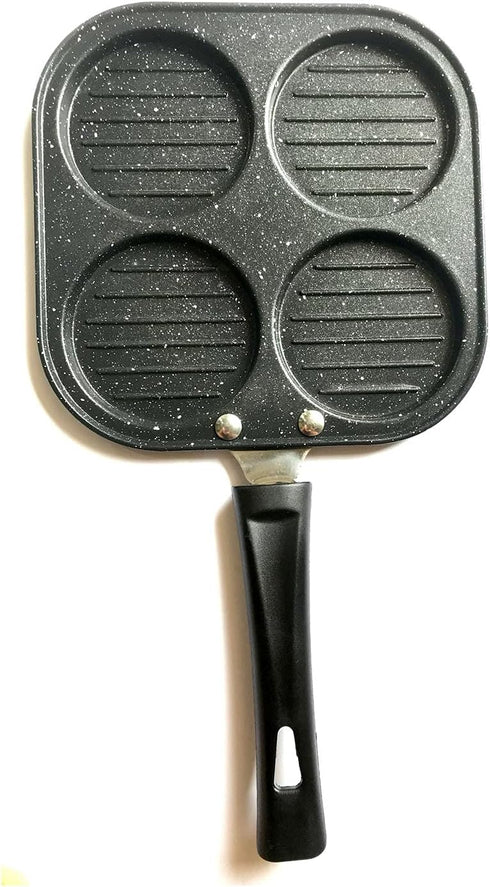 G & D 4-Cup Mini Uttapam Pan, Non-stick Frying Pan, Mini Pancake Pan, Multi Egg Pan