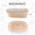 Bread Proofing Baskets Set of 2, 10 inch Oval Shaped Dough Proofing Bowls with Liners for Sourdough Baking