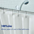 Metal Shower Curtain Hooks - Set of 12 Rust Resistant S Shaped Rings for Shower Curtains, Kitchen Utensils, Chrome