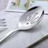 Stainless Steel Serving Spoon Set, 3 Large and 3 Slotted Spoons, 9.5-Inch Catering Set
