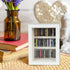 WAIZHIUA 60pcs Anxiety Bookshelf Mini Book Shelfs Ornament Miniature Bookshelf Decor Shake Away Your Anxiety Miniature