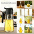 16oz/470ml 2 1 Oil Sprayer for Cooking, in Oil Dispenser for Kitchen, Olive Oil Sprayer, Food Grade Glass Bottle
