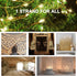 Decute 100 LED 50 Photo Clips String Lights, 33FT Starry Fairy Lights for Hanging Pictures, USB Powered with Switch,