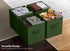 Sorbus Foldable Storage Cubes, 6 Fabric Baskets for Organizing Pantry, Shelf, Toy Box, Dark Green 6 Pack
