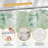 Amazer Plastic Shower Curtain Rings, 24 Pcs C Shaped Hooks for Shower Curtain, Clear for Bathroom