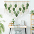 51.5"W 33.5"L Weldomcor Large Macrame Wall Hanging, Boho Leaves Macrame Tapestry Wall Decor Handmade Woven Hanging