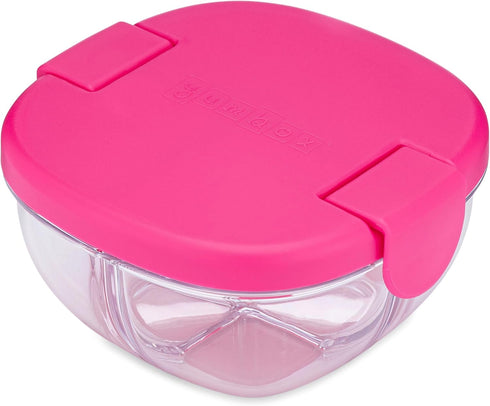 3 Yumbox Snack Bowl, Leakproof Compartments, Removable Lid, Microwave, Dishwasher Safe, Perfect for acai bowl, yogurt
