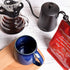 Bosmarlin 13 oz Ceramic Coffee Mug, Blue Tea Cup for Home and Office, Dishwasher and Microwave Safe