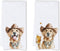 Cabana Bro Funny Cowboy Golden Retriever Kitchen Towels, Golden Retriever Gifts for Women Men,