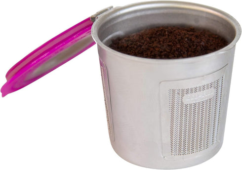 Cafe Fill Stainless Steel Reusable K Cup Coffee Pod by Perfect Pod - Compatible with Keurig Models