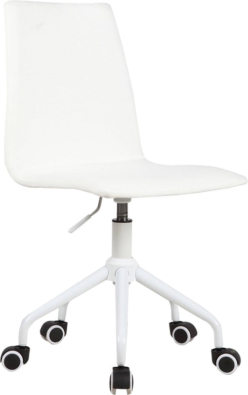 Urban Lifestyle Linen Swivel Chair in White