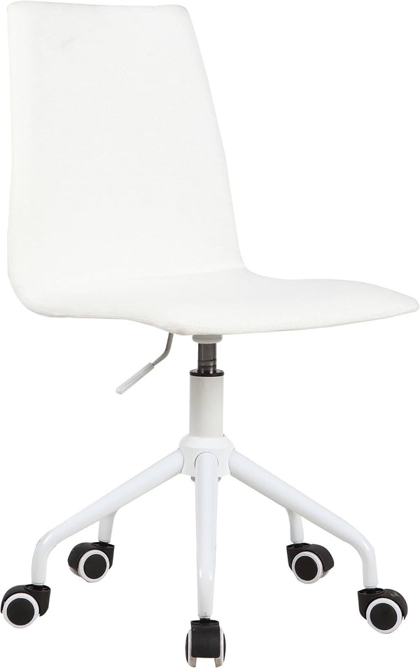 Urban Lifestyle Linen Swivel Chair in White